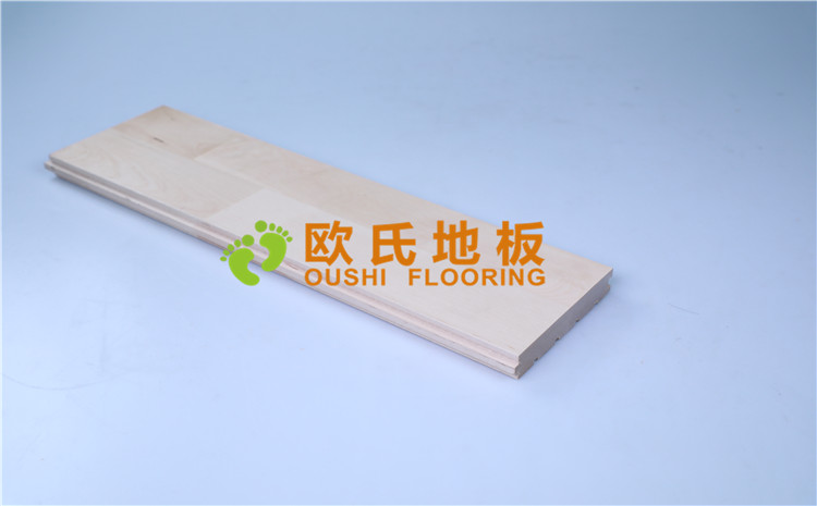 楓木A級本色紅雙拼板運動地板_楓木體育木地板